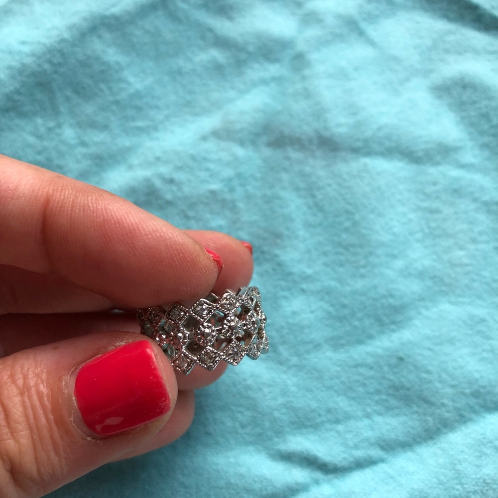STERLING SILVER CZ RING - Picture 4 of 6